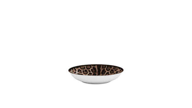 Leopard-print plates